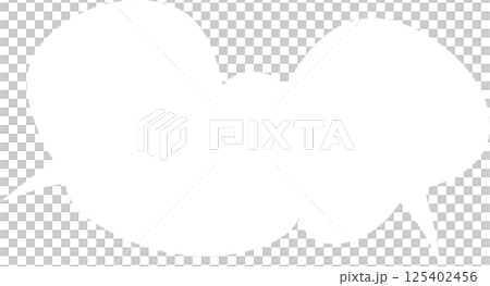 Speech bubble white 125402456