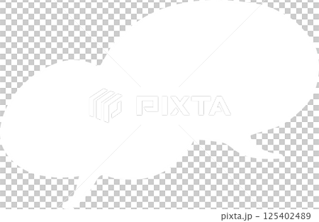 Speech bubble white 125402489