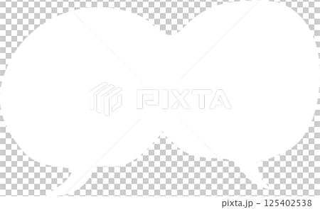 Speech bubble white 125402538