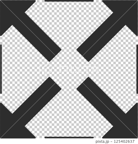 Expanding Arrow Icon 125402637