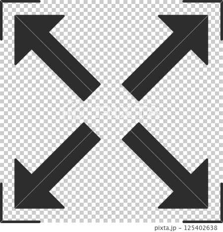 Expanding Arrow Icon Expanding Arrow Icon 125402638