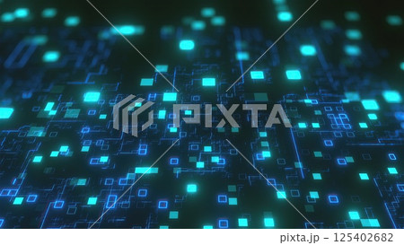 Digital backdrop with blocks and lines. Computer generated 3d render Digital backdrop with blocks and lines. Computer generated 3d render 125402682