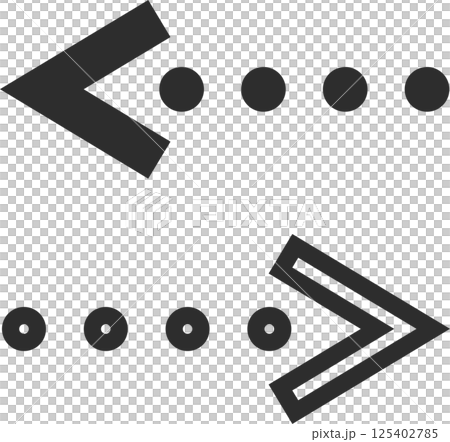 連続する矢印アイコン 連続する矢印アイコン 125402785