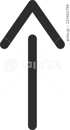 線の矢印アイコン 線の矢印アイコン 125402799