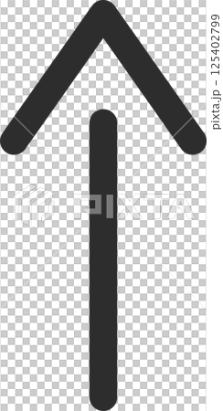 線の矢印アイコン 線の矢印アイコン 125402799