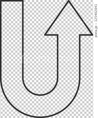 U-turn arrow icon U-turn arrow icon 125402841