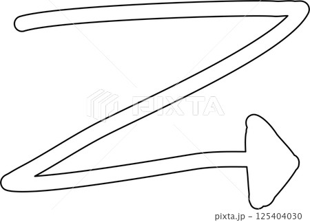 Set of arrow, hand drawn icons Set of arrow, hand drawn icons 125404030