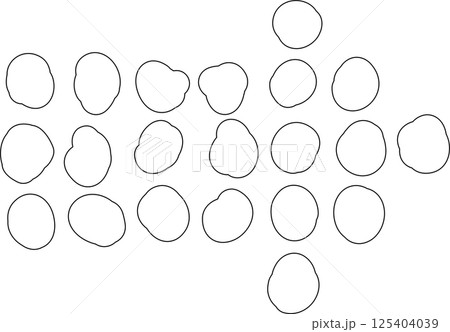 Set of arrow, hand drawn icons 125404039