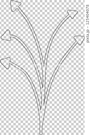 Set of arrow, hand drawn icons 125404078