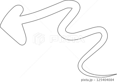 Set of arrow, hand drawn icons 125404084