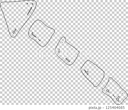 Set of arrow, hand drawn icons 125404085