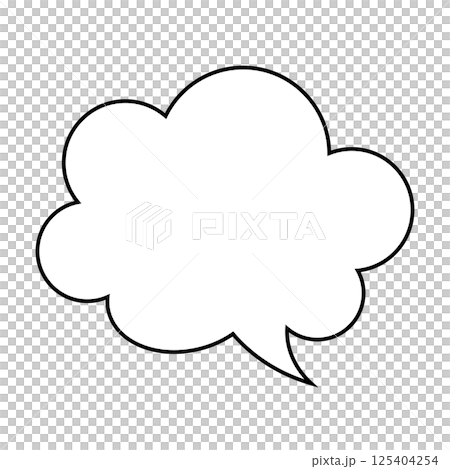 簡單的語音氣泡圖-蓬鬆 125404254