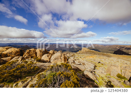 Views around Mt Ossa in Tasmania Australia 125404380