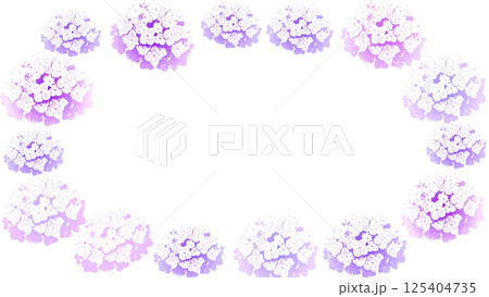 紫の紫陽花背景 125404735