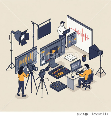 チームで行う動画制作のワークフロー 125405114