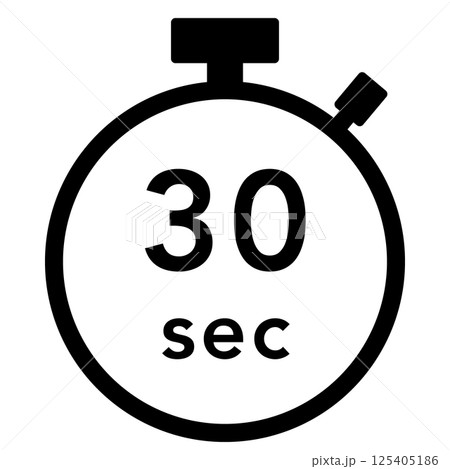 30秒のストップウォッチのアイコン 125405186