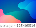 Blue and pink abstract wave gradient background design 125405516