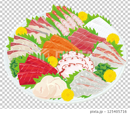 生魚片拼盤 125405716