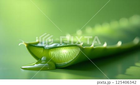 Fresh Aloe Vera Pulp Extract Beauty Ingredient 125406342