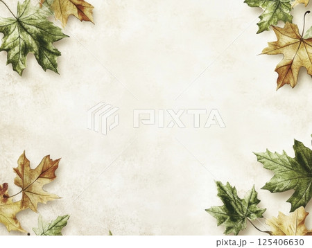grunge background with autumn leaves grunge background with autumn leaves 125406630