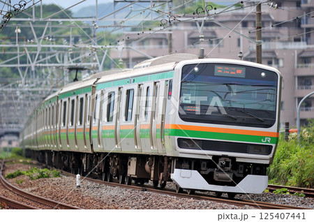 東海道本線　真鶴　JR東日本　E231系1000番台　S-18編成（国府津） 125407441
