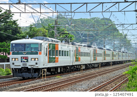 東海道本線 二宮-大磯 JR東日本 185系 C5編成(大宮) 踊り子 東海道本線 二宮-大磯 JR東日本 185系 C5編成(大宮) 踊り子 125407491