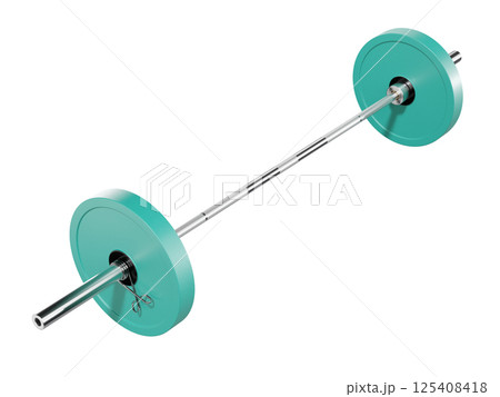 Cast Iron Olympic Adjustable Barbell, weightlifting gym equipment, side view Cast Iron Olympic Adjustable Barbell, weightlifting gym equipment, side view 125408418