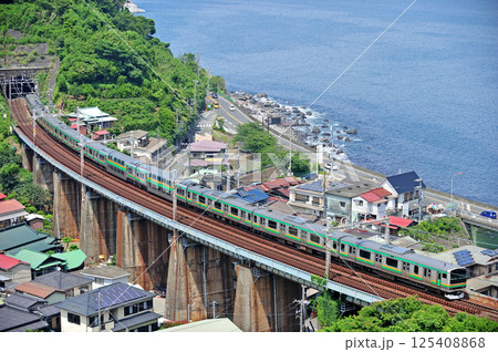 東海道本線　早川－根府川　JR東日本　E231系1000番台 125408868