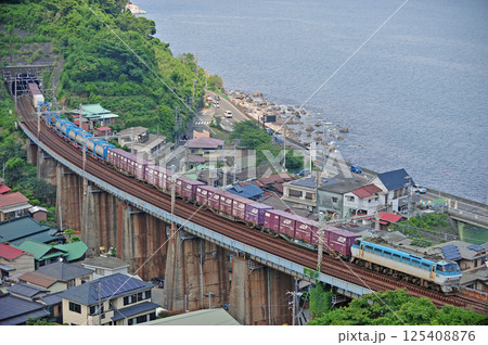 東海道本線 早川-根府川 JR貨物 EF66-107(吹田) 東海道本線 早川-根府川 JR貨物 EF66-107(吹田) 125408876