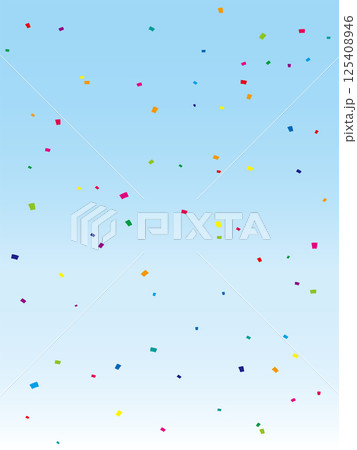 カラフルな紙吹雪 125408946