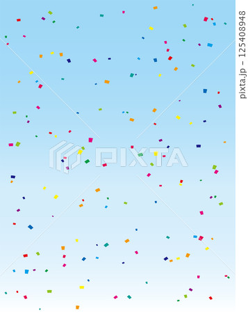 カラフルな大量の紙吹雪 125408948