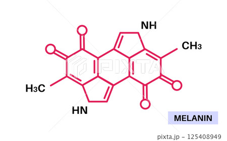 Melanin chemical formula 125408949