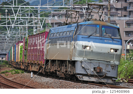 東海道本線　真鶴　JR貨物　EF66-105（吹田） 125408966