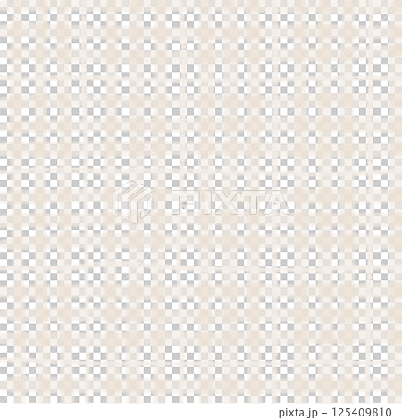 Brown Beige Plaid Tartan Gingham Check Hand Drawn Background Pattern Overlay 125409810