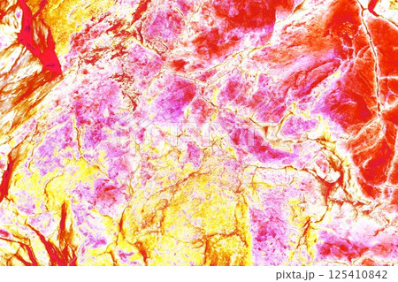 Raw surface of natural stone, textured surface background. Changed color scheme. 125410842