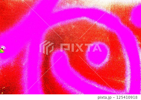 Spray paint on a steel plate. Abstract texture. Changed color scheme. Bright colorful background. 125410918