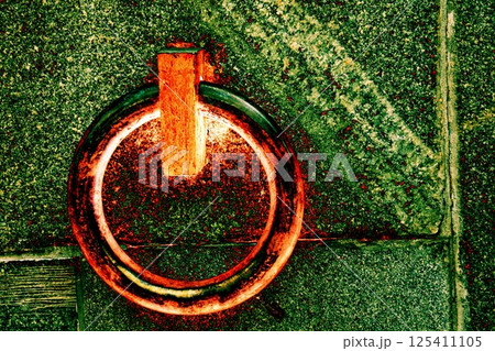 The metal ring in the granite wall symbolizes the chains of unfreedom. Changed color scheme. 125411105