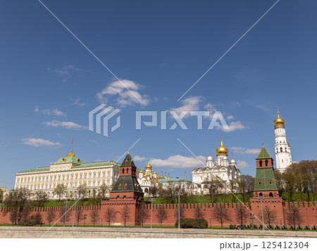 MOSCOW - SEPTEMBER 27 - Kremlin in Moscow Russia architecture background 125412304