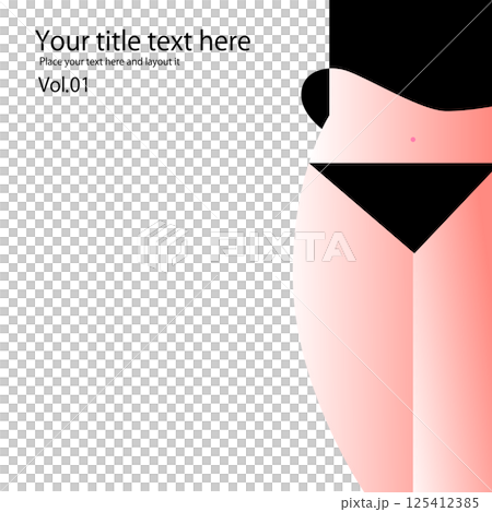 女性的なコンテンツのシンプルな表紙デザイン-01 女性的なコンテンツのシンプルな表紙デザイン-01 125412385