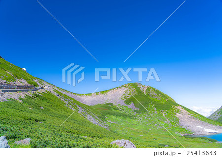 【山岳素材】夏の乗鞍岳の不消ヶ池【長野県】 【山岳素材】夏の乗鞍岳の不消ヶ池【長野県】 125413633