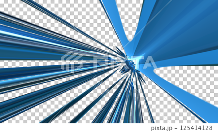 スペースワープ風のアルファ背景画像（動画もあります） 125414128