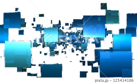 サイバー空間的なアルファ背景画像（動画もあります） 125414186