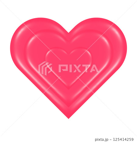 vector pink heart isolated. 125414259