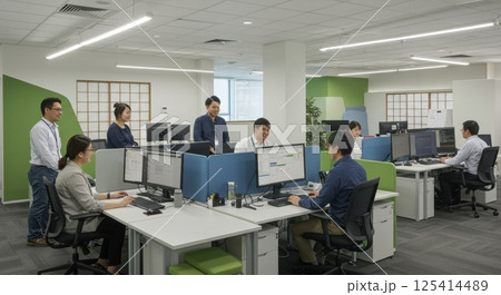 日本人ITサポートチームai生成画像) 日本人ITサポートチームai生成画像) 125414489