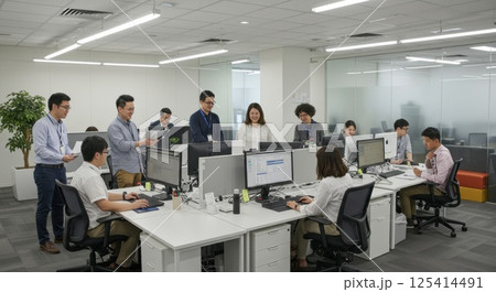 日本人ITサポートチームai生成画像） 125414491