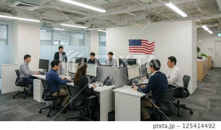 日本人ITサポートチームai生成画像) 日本人ITサポートチームai生成画像) 125414492