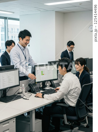 日本人ITサポートチームai生成画像) 日本人ITサポートチームai生成画像) 125414496