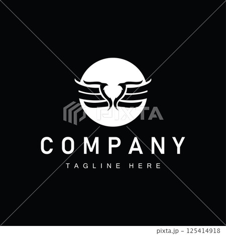 wing logo black silhouette design minimalist animal wings with simple black concept for business symbol or product brand template wing logo black silhouette design minimalist animal wings with simple black concept for business symbol or product brand template 125414918