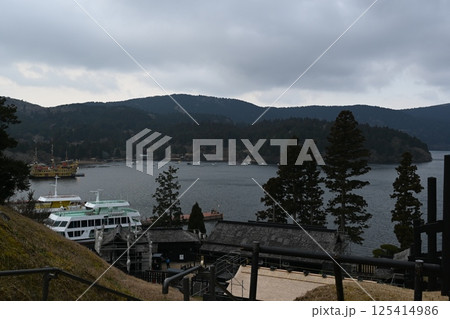 箱根関所の景色 箱根関所の景色 125414986