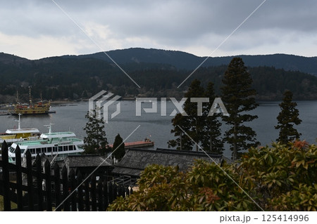 箱根関所の景色 箱根関所の景色 125414996